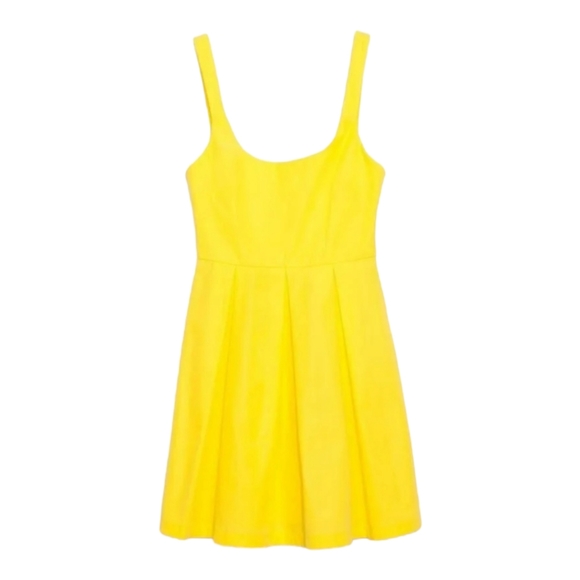 Zara Yellow Mini Dress Sold Out Online Size Medium - Picture 2 of 12